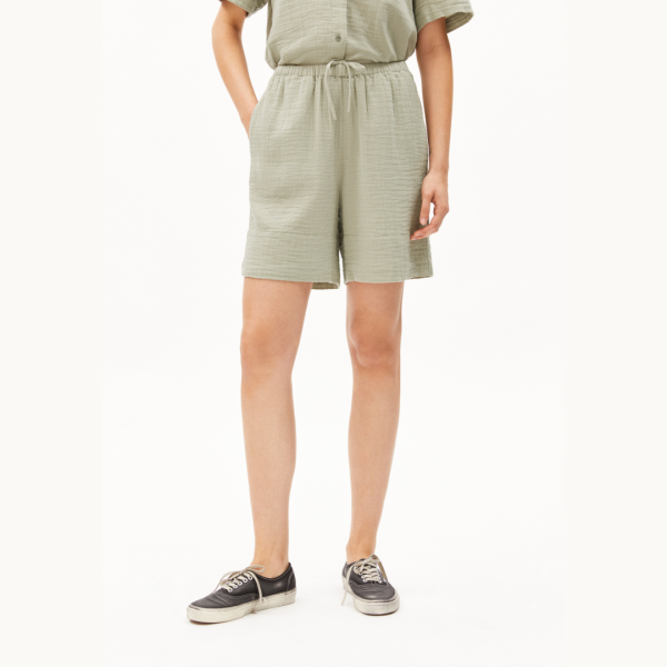 ARMEDANGELS - Short en mousseline Teonaa - Seagreen