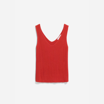 ARMEDANGELS - Top Caaro Lino - Coral Blush