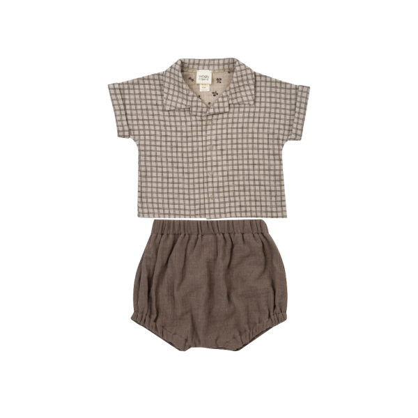 WOOLY ORGANIC - Chemise avec culotte bouffante - Gray