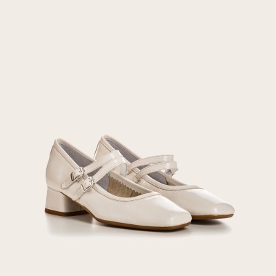 REQINS - Babies à talon Kristen - Off white REQINS - Babies à talon Kristen - Off white
