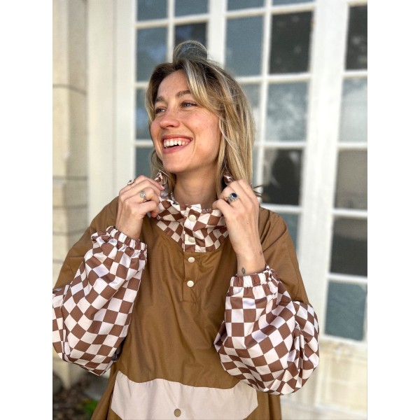 POULE PARTY - Ponchos adultes - Damiers