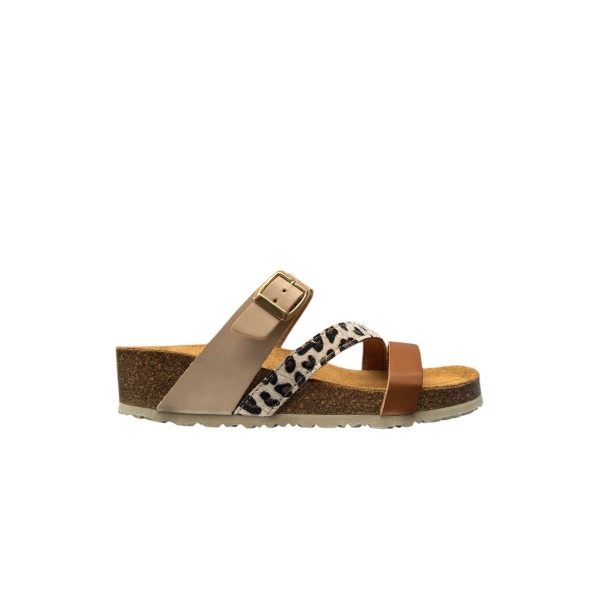 ARIMA - Mules Percale - Beige/cognac