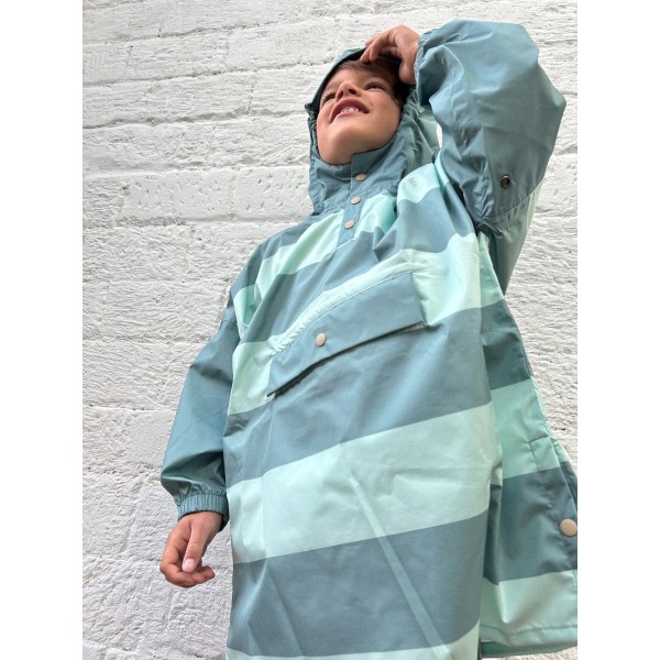 POULE PARTY - Ponchos enfants - Green Stripes