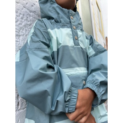 POULE PARTY - Ponchos enfants - Green Stripes POULE PARTY - Ponchos enfants - Green Stripes