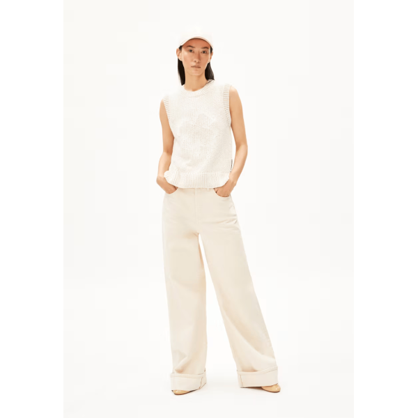ARMEDANGELS - Haut en maille Taari - Oatmilk Light