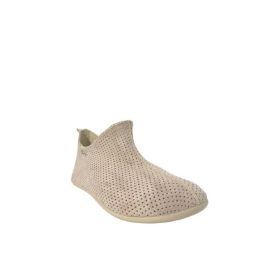 LA MAISON DE L'ESPADRILLE - Bottillon Perforé 2180 - Ecru