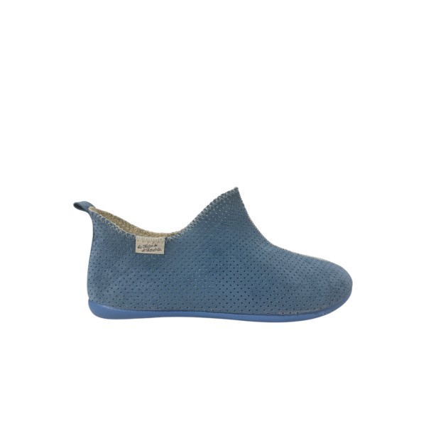 LA MAISON DE L'ESPADRILLE - Bottillon Perforé 2180 - Ciel