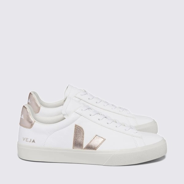 VEJA - Baskets Campo Leather - Platine