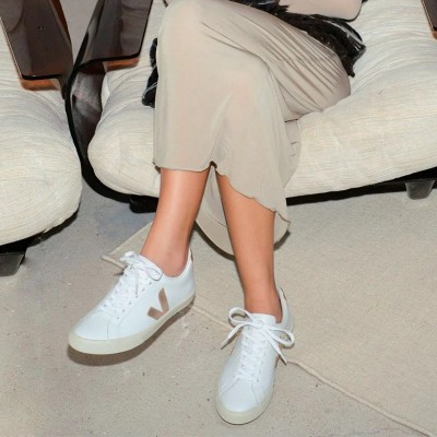 VEJA - Baskets Campo Leather - Platine