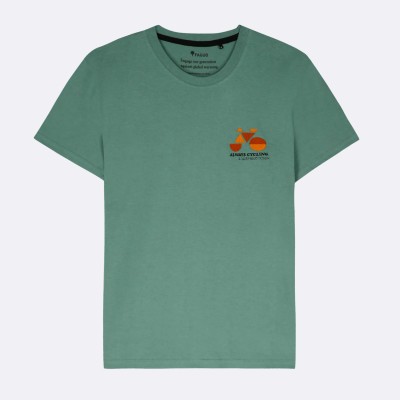 FAGUO - Tee shirt Arcy vélo brodé - Vert