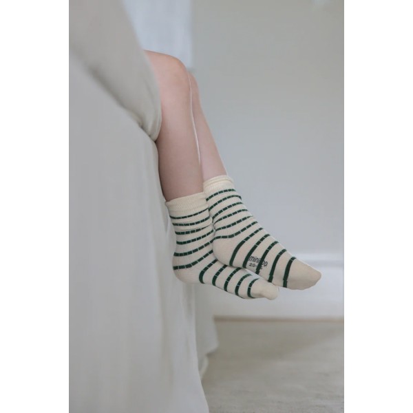 MINIPOP - Chaussettes Bambou - Stripe vert
