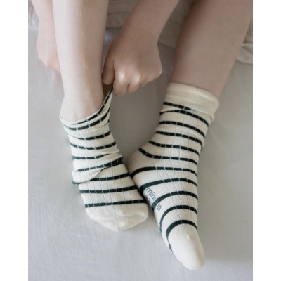 MINIPOP - Chaussettes Bambou - Stripe vert MINIPOP - Chaussettes Bambou - Stripe vert