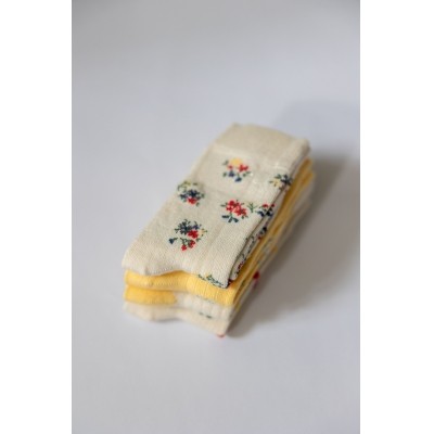 MINIPOP - Chaussettes Bambou x3 - Flowers MINIPOP - Chaussettes Bambou x3 - Flowers