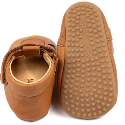 POM POM - Chaussons sandales Beginners - Camel