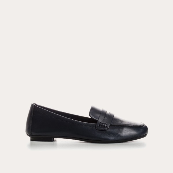 REQINS - Mocassins Hema Cuir - Marine