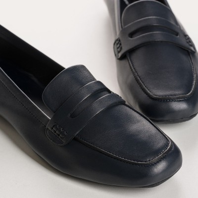 REQINS - Mocassins Hema Cuir - Marine