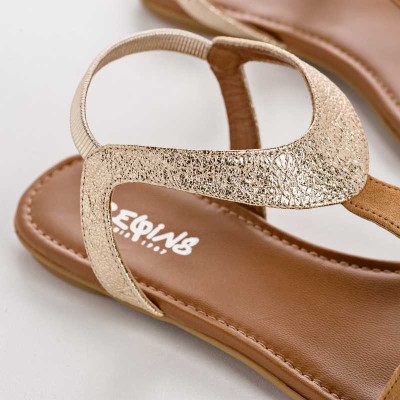 REQINS - Sandales Bernie - Havane Or REQINS - Sandales Bernie - Havane Or