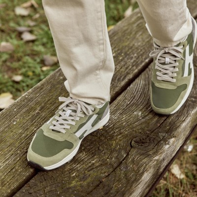 FAGUO - Baskets Olive -  Kaki
