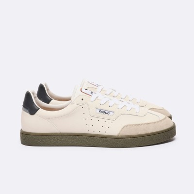 FAGUO - Baskets Lumbo - Ecru/noir