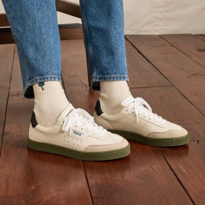 FAGUO - Baskets Lumbo - Ecru/noir