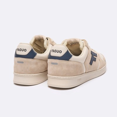 FAGUO Baskets - Palmer - Beige & Bleu FAGUO Baskets - Palmer - Beige & Bleu