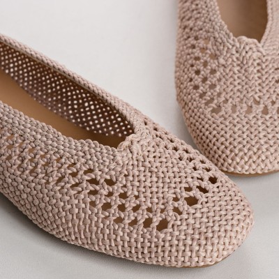 REQINS - Ballerines Hanaba en crochet - Naturel REQINS - Ballerines Hanaba en crochet - Naturel