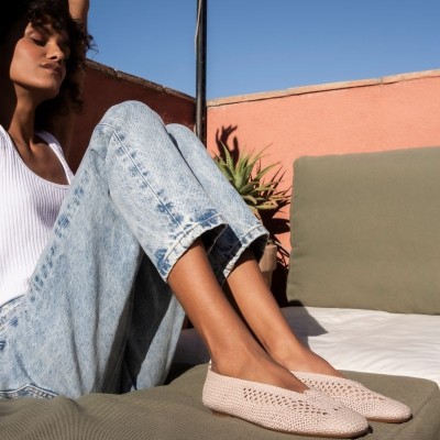 REQINS - Ballerines Hanaba en crochet - Naturel REQINS - Ballerines Hanaba en crochet - Naturel
