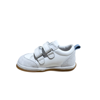 BENJIE - Baskets Myrtille Logo - Blanc/orange