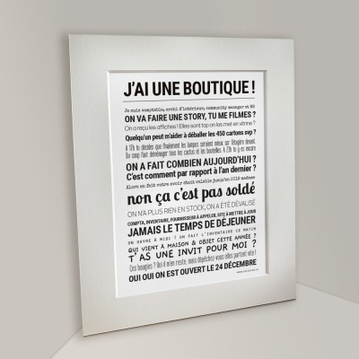 TOUT EST DIT Affiche J’ai une Boutique.