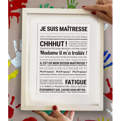 TOUT EST DIT Affiche Je Suis Maitresse.