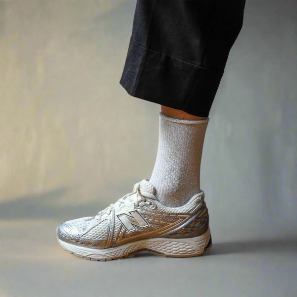 KLUE - Chaussettes à paillettes - Blanc