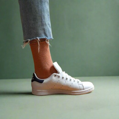 KLUE - Chaussettes à paillettes - Terracotta KLUE - Chaussettes à paillettes - Terracotta