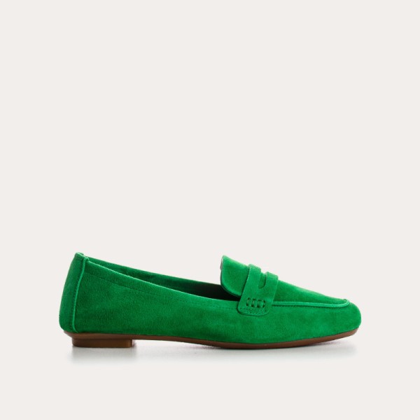 REQINS - Mocassins Hema velours - Gazon