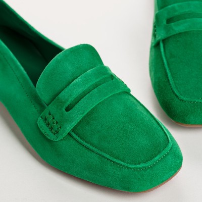 REQINS - Mocassins Hema velours - Gazon