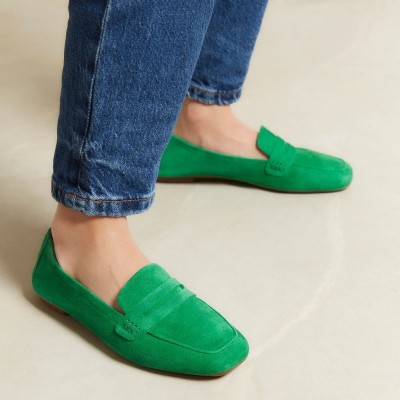 REQINS - Mocassins Hema velours - Gazon