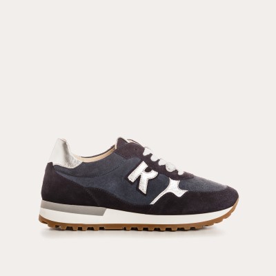 REQINS - Baskets mania velours - Bleu nuit REQINS - Baskets mania velours - Bleu nuit