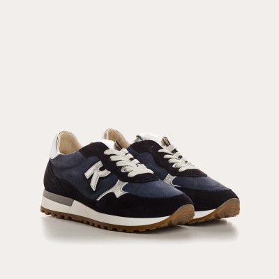 REQINS - Baskets mania velours - Bleu nuit REQINS - Baskets mania velours - Bleu nuit