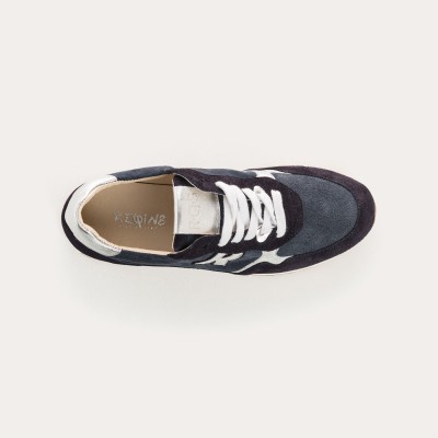 REQINS - Baskets mania velours - Bleu nuit REQINS - Baskets mania velours - Bleu nuit