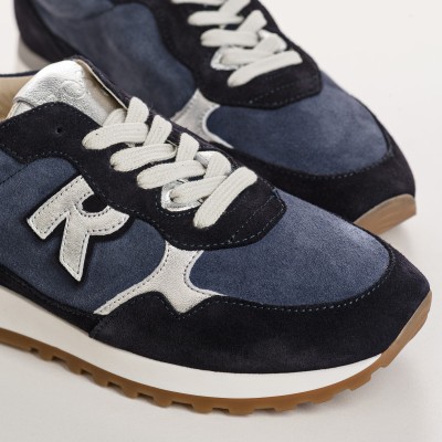 REQINS - Baskets mania velours - Bleu nuit REQINS - Baskets mania velours - Bleu nuit