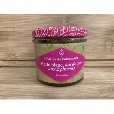 Rillettes de Merlu au lait de Coco aux 2 piments  - 90g - Atelier du Poissonnier