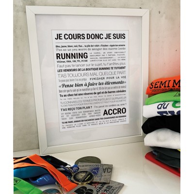 TOUT EST DIT Affiche Je Cours donc je Suis.