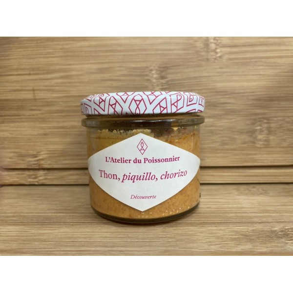 Rillettes de Thon Chorizo Piquillo - 90g - Atelier du Poissonnier