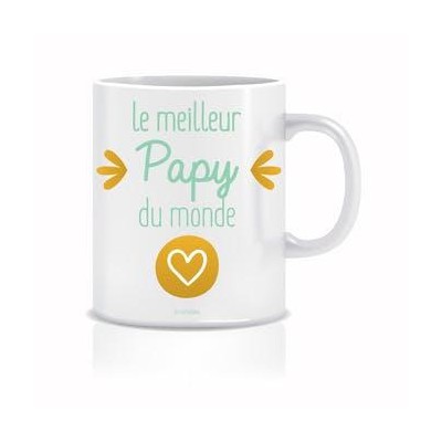 Mug Le Meilleur Papy du Monde - Fabrication Française Mug Le Meilleur Papy du Monde - Fabrication Française