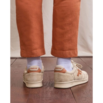 FAGUO - Baskets Palmer - Beige & brique