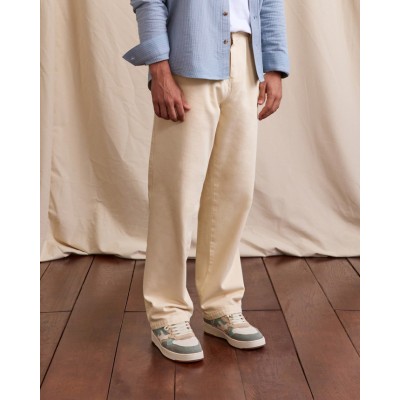 FAGUO - Pantalon Landais en coton - Ecru