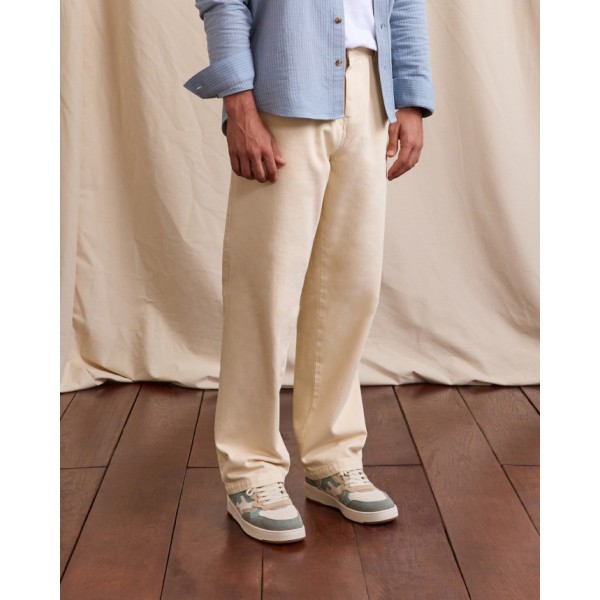 FAGUO - Pantalon Landais en coton - Ecru