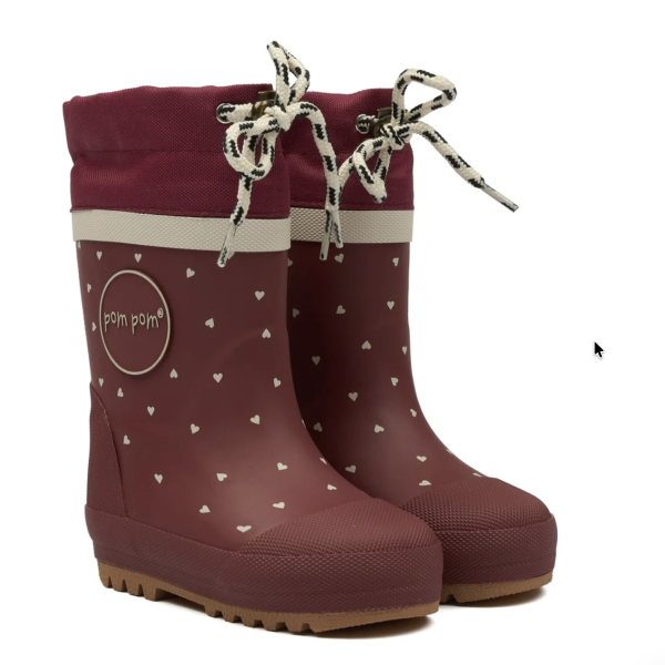 POM POM - Bottes de pluie Thermo - Coeur