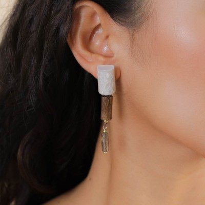 NATURE bijoux Boucles d'oreilles Poussoir Okawa.