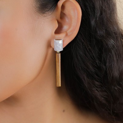 NATURE bijoux Boucles d'oreilles Poussoir Okawa