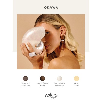 NATURE bijoux Boucles d’oreilles Dormeuses Okawa.
